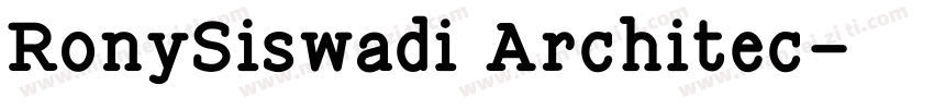 RonySiswadi Architec字体转换